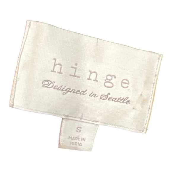 HINGE Quilted Genuine Leather Jacket Zip Black Size S - Picture 6 of 17